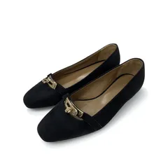 美品　HERMES バレーシューズ　37.5 ブラック HERMES 【超美品】 エルメス 23.5cm #37 フラットシューズ