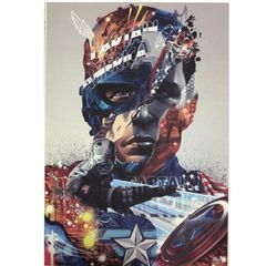 【新品】キャプテンアメリカ　アートポスター　CAPTAIN AMERICA Amazon.co.jp: アートフレーム キャプテンアメリカ マーベル
