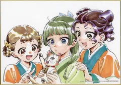 【中古】紙製品 猫猫＆小蘭＆子翠 描き下ろしA5色紙 「Blu-ray 薬屋のひとりごと 第2期 第1巻～第2巻」 法人共通メーカー購入特典