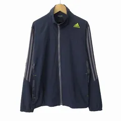 アディダス adidas ジャケット トラック 3ライン S 紺