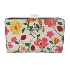 ケイト・スペード　フラワープリント　2つ折り財布　レディース