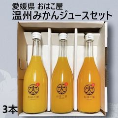 愛媛県産温州みかんジュースセット3本（おはこ屋）