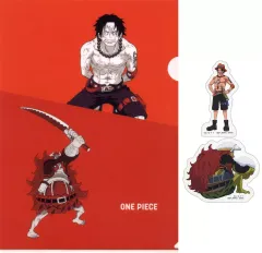 【中古】クリアファイル ポートガス・D・エース＆大黒 A4クリアファイル＆ステッカーセット 「一番くじ ワンピース 白ひげ海賊団～オヤジと息子たち～」 I賞