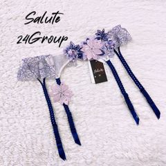 【新品タグ付き】Wacoal　Salute　ワコール　サルート　24グループ　24G　風と共に去りぬ　プレステージ　GTJ624　ガーター　ガーターベルト　M　PU　パープル　サルート女子　勝負下着　セクシー下着　お泊まり
