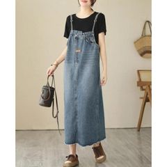 デニムジャンプスーツ☆ノースリーブで爽やか春夏コーデに - メルカリ