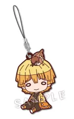 【中古】キーホルダー・マスコット(キャラクター) 我妻善逸 「鬼滅の刃 にとたん ラバーマスコット」