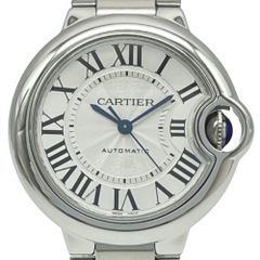カルティエ W6920071 2020年保証書 バロンブルー 33mm シルバー文字盤 レディース 自動巻き CARTIER 腕時計 BALLON BLEU