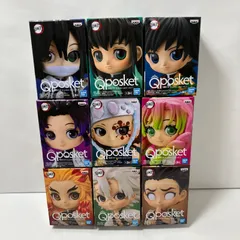 【瀬戸店】未開封　Q posket petit 鬼滅の刃　柱９体セット（冨岡義勇・胡蝶しのぶ・煉獄杏寿郎・宇髄天元・甘露寺蜜璃・伊黒小芭内・不死川実弥・時透無一郎・悲鳴嶼行冥）【701-4330】