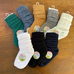 【キッズ】のびのびルーズソックス ベーシックカラー  16〜22cm 日本製