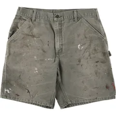 古着 カーハート Carhartt ペイント ダック地ペインターショーツ ショートパンツ メンズw34相当/eaa583313
