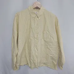 ◇ ⊇ Mila Owen ミラ オーウェン ストライプ柄 長袖 ブラウス シャツ サイズ0 イエロー レディース E  【1410100008902】