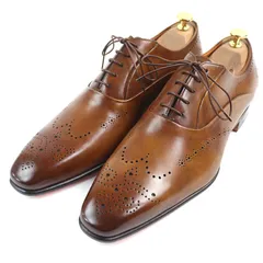 新品　未使用　イタリア製　サントーニ　ドレスシューズ　8.5 新品SANTONI サントーニ 高級16.8万円 パティーヌ ビジネス