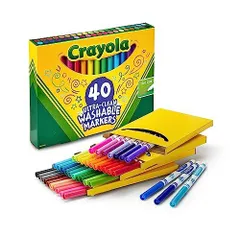 40色 クレヨラ 水で落とせる マーカーペン 40色 細字 587861 正規品