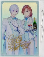 うたプリ WHITE&BLACK ポスター 愛島セシル 直筆サイン - メルカリ
