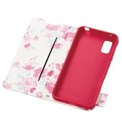 エレコム AQUOS wish2 (SH-51C) / wish (SHG06 A104SH SH-M20) ケース カバー 手帳型 レザー 耐衝撃 マグネットフラップ 花柄(ケース内側) 超軽量 薄型 UltraSlim Flowers ディープピンク  1