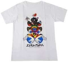 【中古】衣類 Tシャツ ホワイト Mサイズ 「地球ゴージャスプロデュース公演 Vol.15 『ZEROTOPIA』」