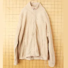 FILA フィラ ボアフリース ジップアップ ジャケット L ベージュ aw13