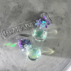 フラワーしゃぼんのピアス・イヤリング