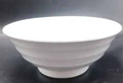 ★複数購入でお買得になります!コメント下さい★美濃焼　丼　どんぶり　白　リップル　21.3×H8.5cm