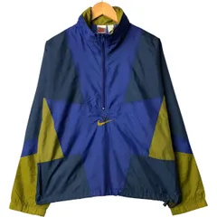 古着 90年代 ナイキ NIKE 銀タグ ハーフジップ ウォームアッププルオーバー メンズM相当 ヴィンテージ/eaa580492