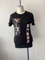 鬼滅の刃　アニメTシャツ　竈門禰豆子（かまどねずこ）　黒　　XS 古着のサムネイル
