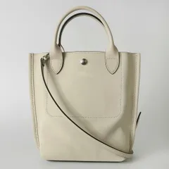 新品 ロンシャン LONGCHAMP ハンドバッグ カバ ロンシャン ヴルール TOTE BAG エクリュ