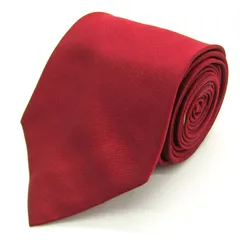 ジャンニ・ヴェルサーチ ブランド ネクタイ ワンポイント 無地 シルク イタリア製 PO メンズ レッド Gianni Versace 【中古】