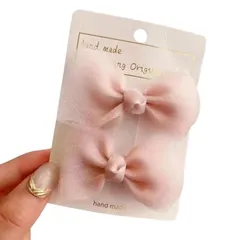 【在庫セール】ヘアアクセサリー バレッタ クリップ 袴 2個セット 子供 卒園式 小さめ 結婚式 ピンク 発表会 リボン 浴衣 髪飾り 洋服 GFun