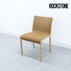 【展示品】ROCKSTONE ロックストーン COMA-ISU side chair コマイス サイド チェア ダイニング アームレス ファブリック ベージュ 岩倉 榮利 定価8万【4】