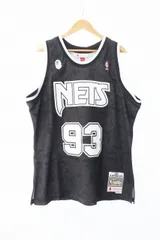 アベイシングエイプ A BATHING APE ×MITCHELL & NESS ミッチェル アンド ネス BROOKLYN NETS JERSEY ブルックリン ネッツ ジャージー ユニフォーム タンクトップ XL 黒 ブラック ☆AA★241202のサムネイル