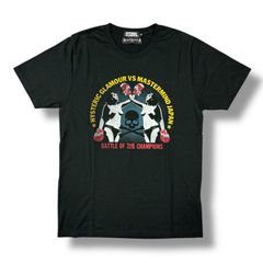 HYSTERIC GLAMOUR × mastermind JAPAN 복싱 걸 T셔츠 반소매 컷소우 콜라보레이션 히스테릭 글래머 마스터 마인드 재팬 0233CT25 블랙 M 98697A03
