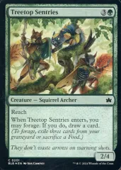 【中古】マジックザギャザリング 0201[C]：【BLB】【FOIL】Treetop Sentries/樹上の哨兵
