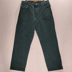 CARHARTT B22 HTG カラーデニム 後染 ハンターグリーン W36 88cm 星型タグ