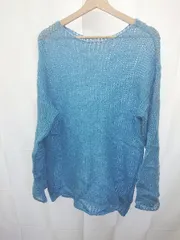 ◇ ⊇ Ungrid アングリッド 透かし編み 長袖 ニット セーター サイズF ブルー系 レディース E  【1506180001350】