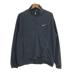 00年代 NIKE ナイキ ハーフジップ フリースジャケット スポーツ ブラック (メンズ XL) 中古 古着 S5245