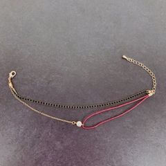 連爪（黒）ブレスレット ブラックジルコニアのサムネイル
