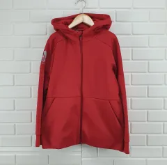 130 adidaskids(アディダスキッズ) 裏起毛 フード付き ジップアップパーカー