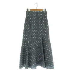 プロポーション ボディドレッシング PROPORTION BODY DRESSING ドットアシメマーメイドスカート フレア マキシ ロング XS グレー /AT ■OS
