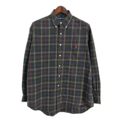 Polo by Ralph Lauren ポロ ラルフローレン BLAKE ボタンダウン 長袖シャツ チェック マルチカラー (メンズ L) 中古 古着 S3702