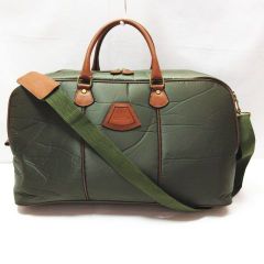 ダンヒルスポーツ dunhill sport ナイロン×レザー 2Way ボストンバッグ  カーキ メンズ 男性 旅行 大容量 鞄 D135MF