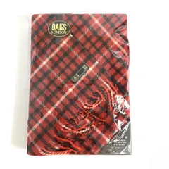 DAKS LONDON ダックスロンドン ひざ掛け 68×130 チェック ウール    レッド  / 240001154074