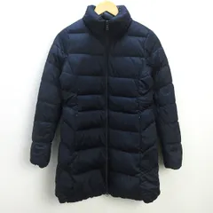 D■ユニクロ/UNIQLO ストレッチダウンコート 146586【M】紺/LADIES/u11【中古】