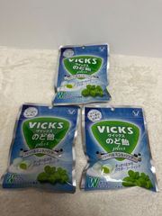 VICKS ヴィックスのど飴 plus ハーバルミントパウダー×3個