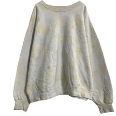 Hanes タイダイスウェット トレーナー XL～ アイボリー イエロー ヘインズ プルオーバー ビッグサイズ 古着卸 アメリカ仕入 a612-6248のサムネイル
