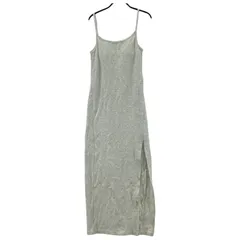 GYDA ジェイダ カップ付き リブカットソー キャミソールワンピース sizeF/ライトグレー