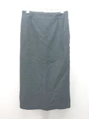 ◇ AK+1 エーケーワン バックファスナー厚手 冬物 ウール ロング タイト スカート サイズ36 ブラック レディース E 【1310130023244】