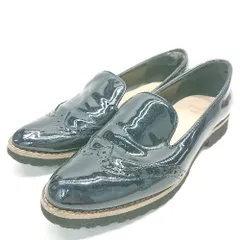 ◇ PICHE ABAHOUSE ピシェ アバハウス ウィングチップ 無地 ローファー サイズ37 ブラック レディース E  【1303290020703】のサムネイル