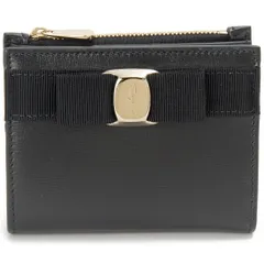 Ferragamo フェラガモ 二つ折り財布 レディース ブラック 22 E009 734500 VARA