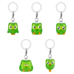 【中古】ストラップ 全5種セット 「duolingo めじるしアクセサリー」