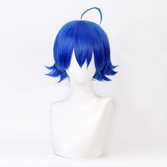 【1～3日以内に発送！】コスプレ耐熱ウィッグ ブルー ショートカット ウィッグ ◆魔入りました！入間くん/鈴木入間 等